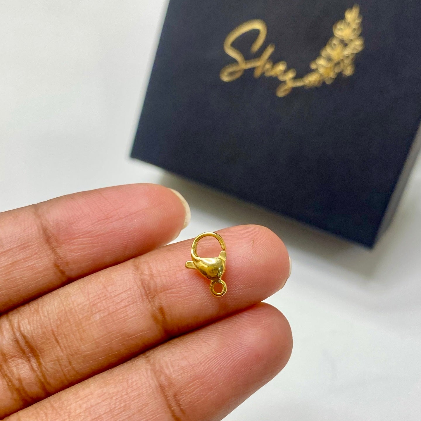 SS 385 18k Stainless steel gold plated lobster clasp Anti tarnish ( 1 pc )