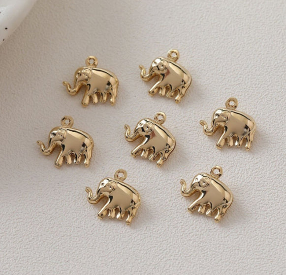 SS 541 Gold plated Elephant Charm