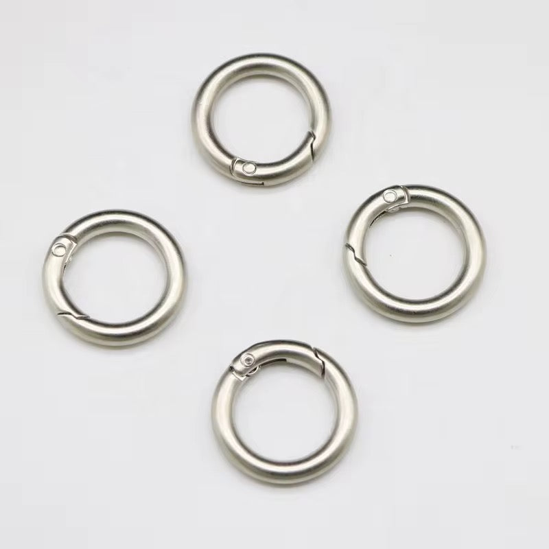 BBB 231 (i) Silver O Ring Keychain Clasp ( 1 pc ) Spring Clasp Key Ring ( 25 mm ) High Quality Alloy
