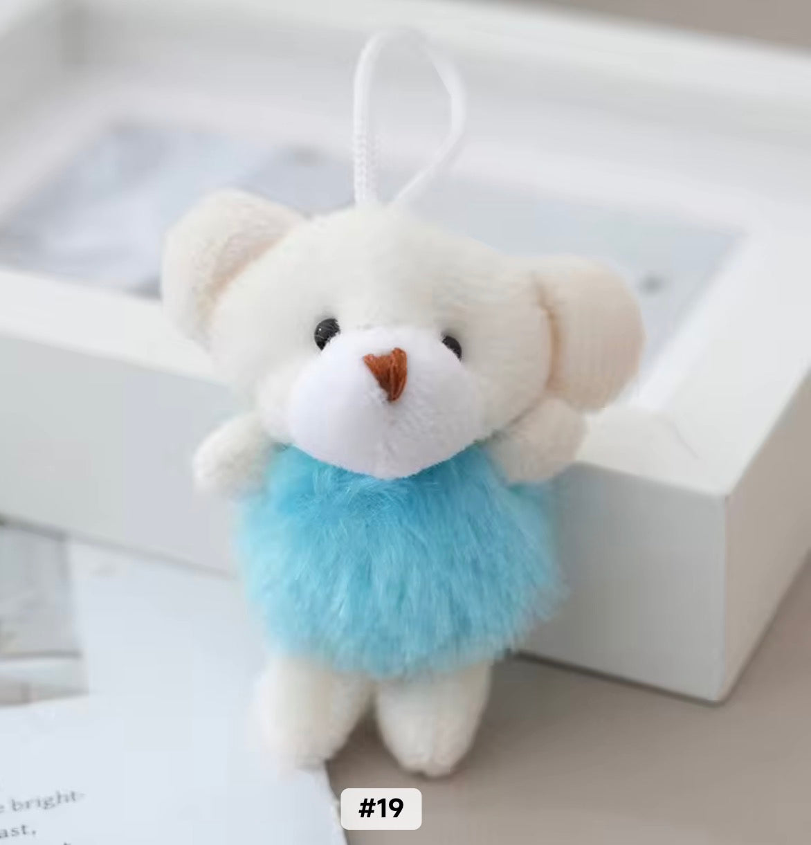 PK 66 Cute Animal 3D Plush Toy Keychain ( 1 pc ) Imported Premium Quality