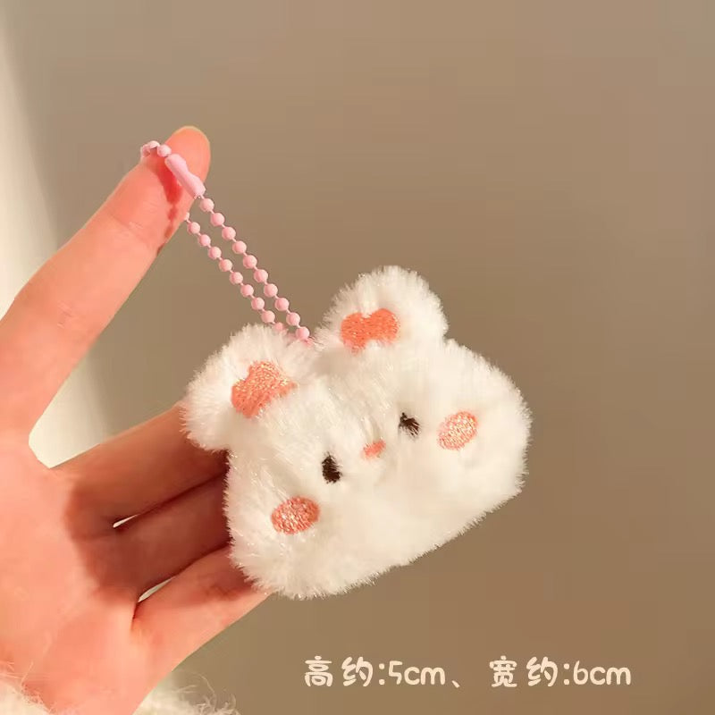PK 85 Bunny 3D Plush Toy Keychain ( 1 pc ) Imported Premium Quality