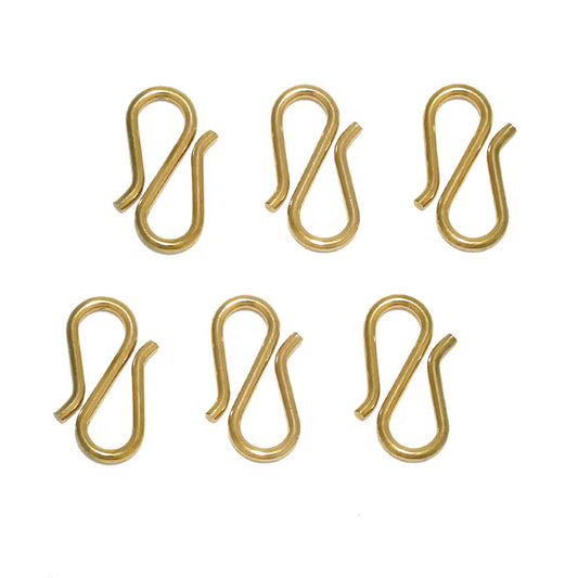 SS 3220 S Hook ( 1 pc ) 18k Gold PVD