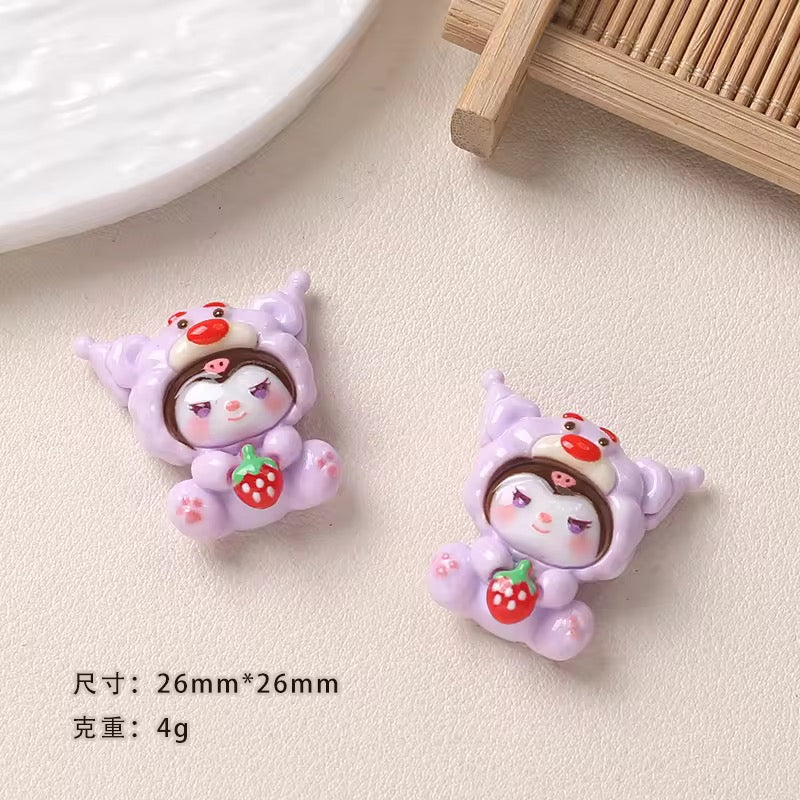 BBB 036 (A) kawaai resin charm ( 1 pc ) with / without hook