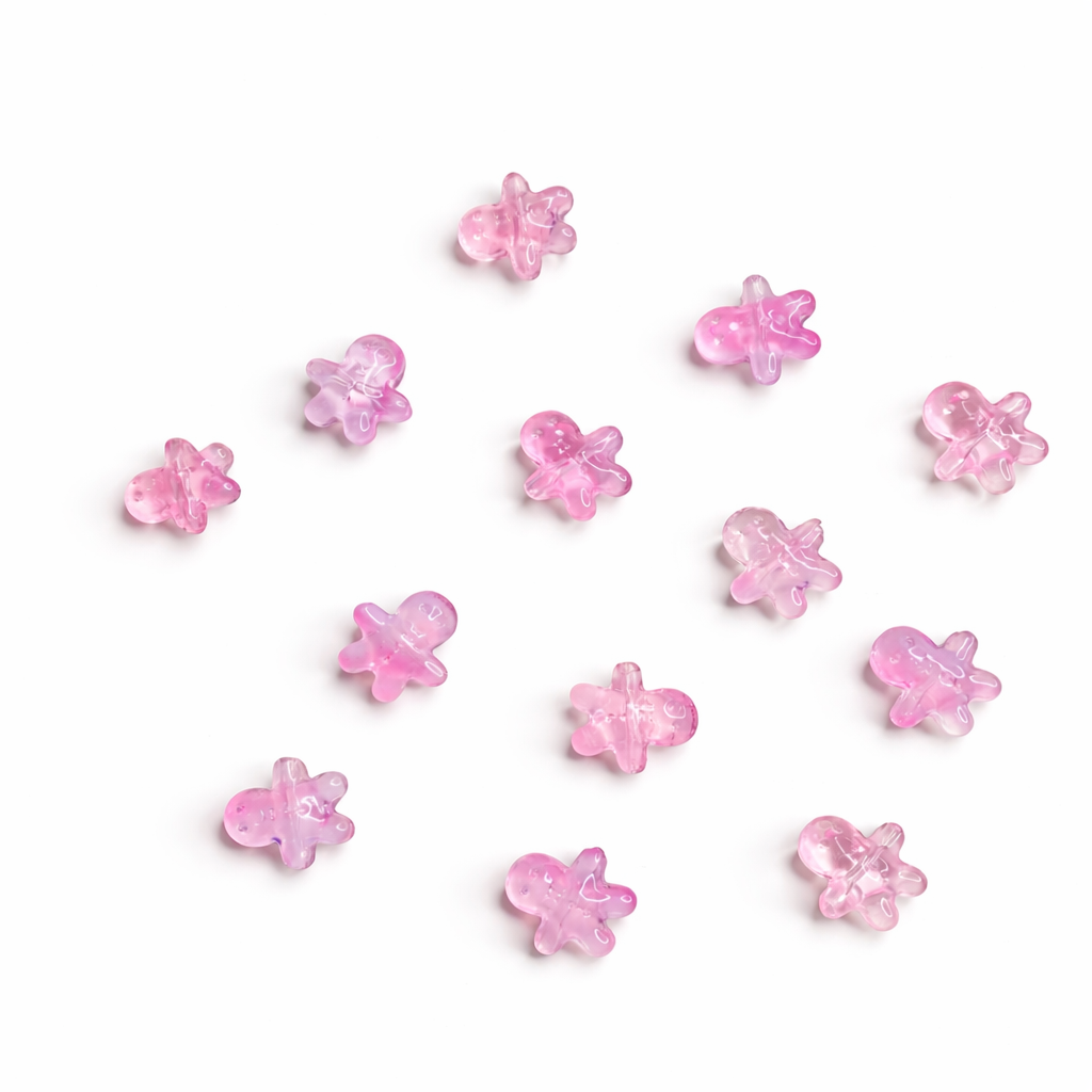 BBB 297 (d) Light Pink Gummy Bear glass bead ( 1 pc ) Lampwork Bead ( 15 mm )