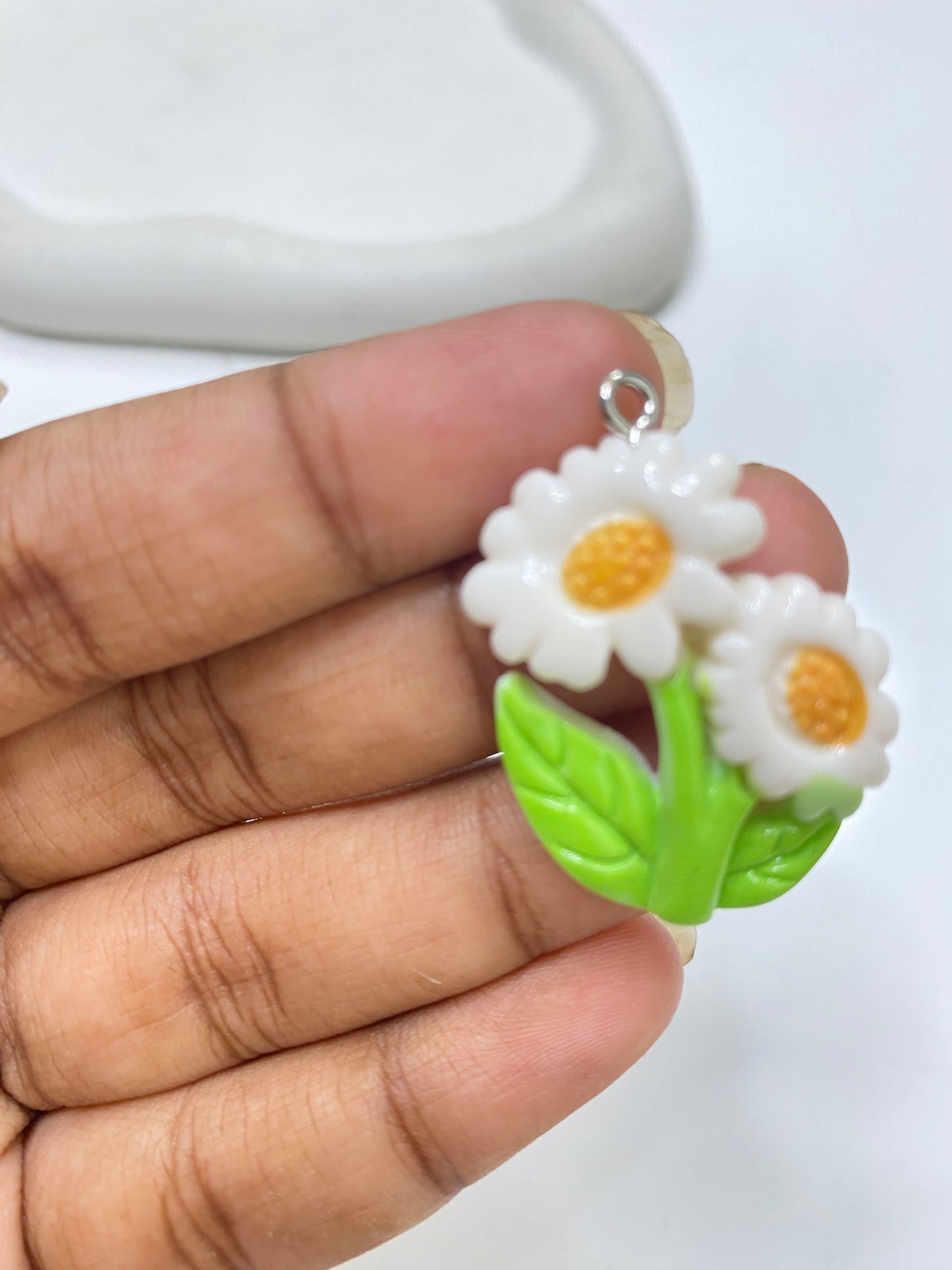 BBB 079 (a) Flower charm ( 1 pc ) with hook