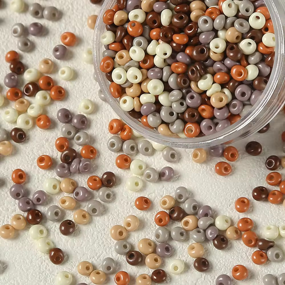 BBB 356 (c) Mixed Czech glass bead ( 10 gm ) Lampwork Bead ( 5 mm )