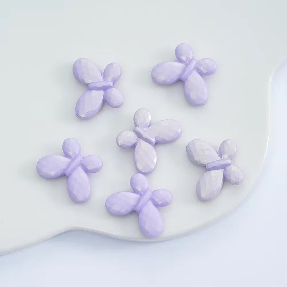 BBB 026 Butterfly luminous Acrylic bead ( 1 pc )