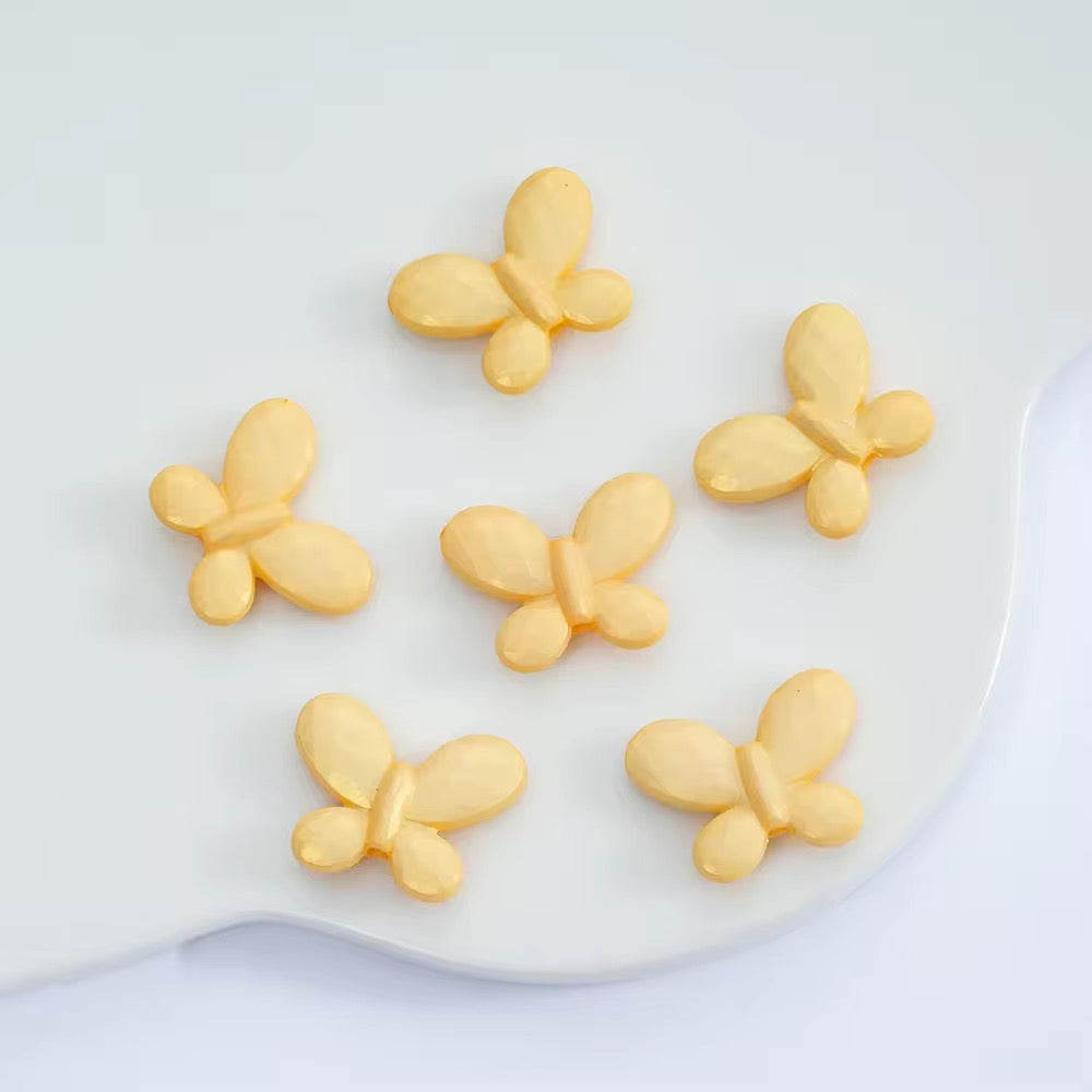 BBB 026 Butterfly luminous Acrylic bead ( 1 pc )