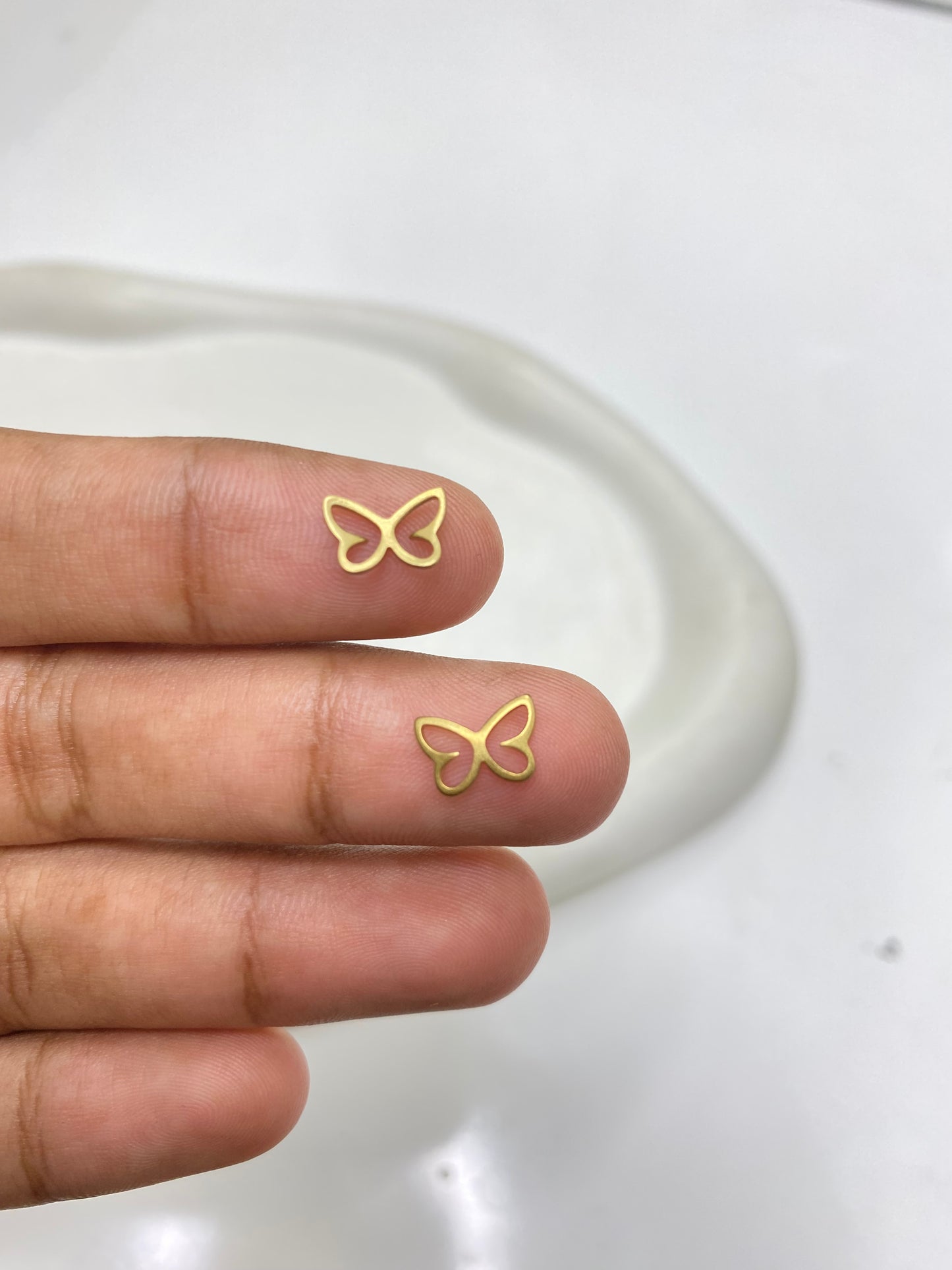 B 2514 Hollow Butterfly charm ( 1 pc )
