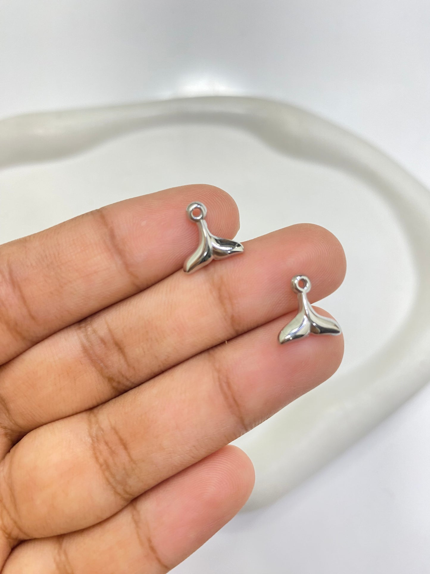 SS 2450 Whale Fin steel plated Stainless steel ( 1 pc ) Anti tarnish