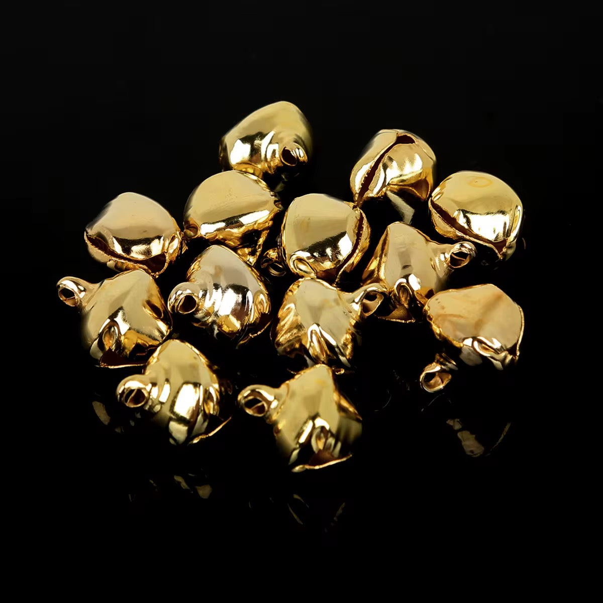 SS 1110 Gold Jingle Bell Metal Beads ( 1 pc ) High quality Iron ( 14 mm )