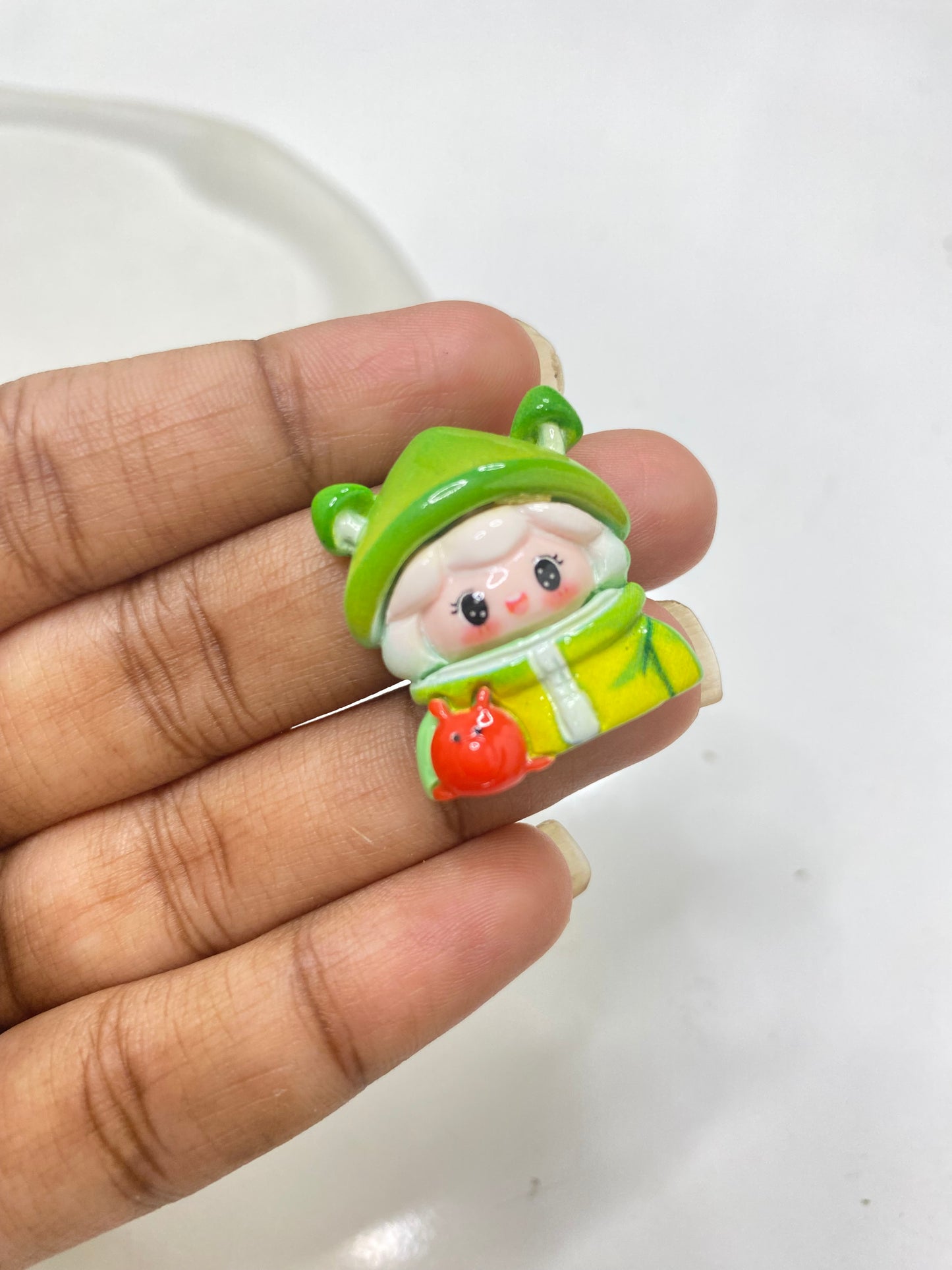 BBB 078 (c) Fashion Cartoon Drag Figure charm ( 1 pc ) with/without hook