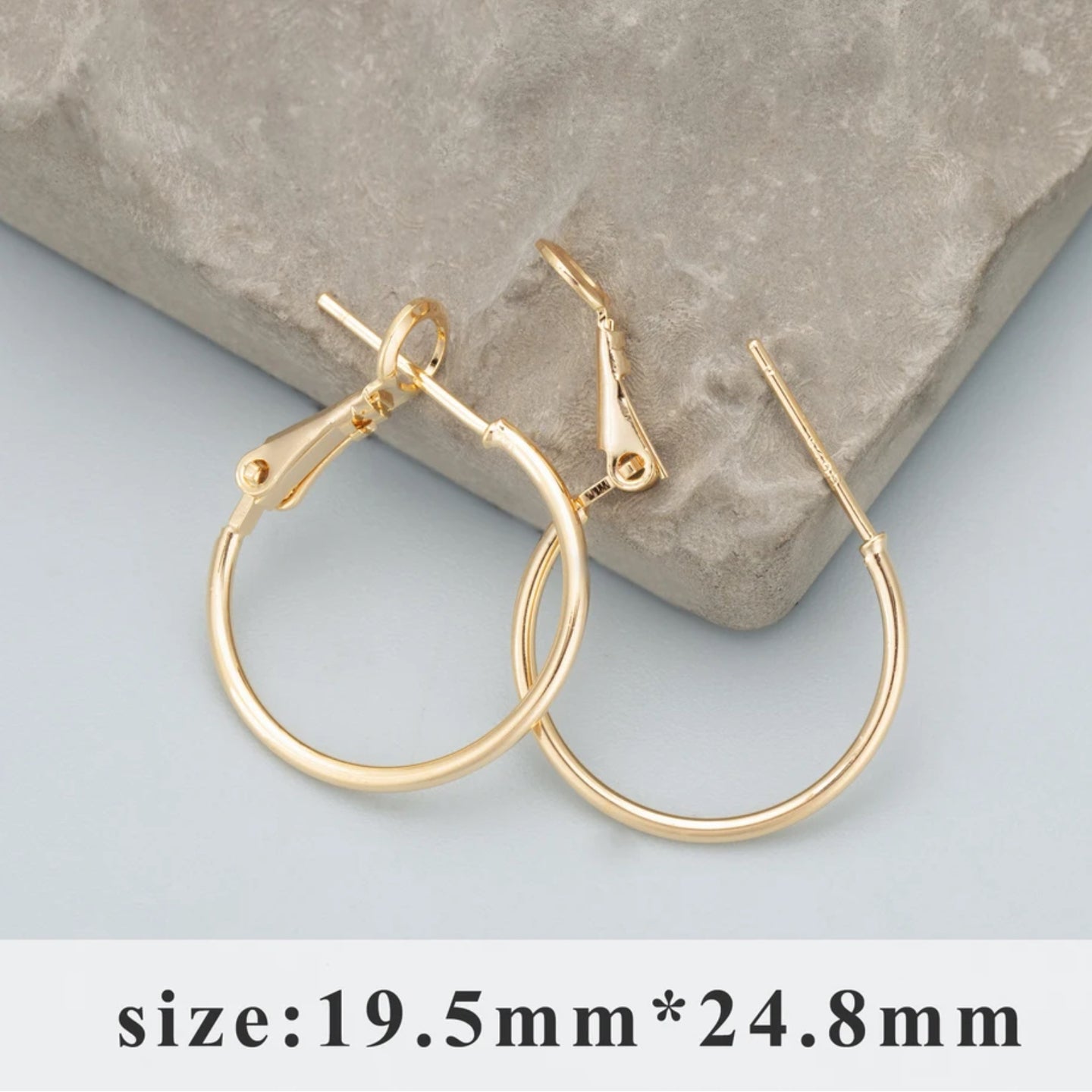 GP 710 gold plated bali hoop ( 2 pc ) Anti tarnish
