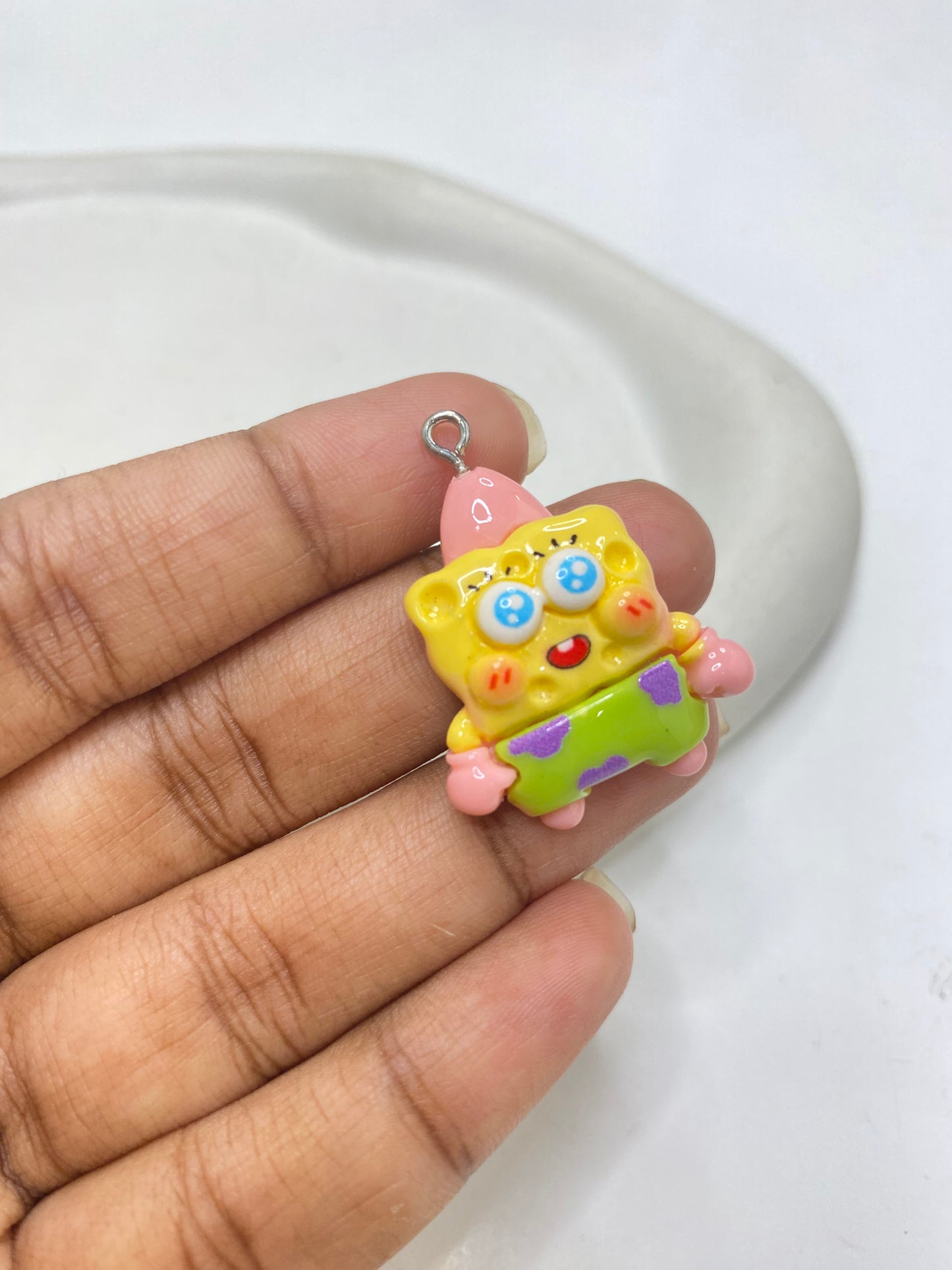 BBB 076 (c) SpongeBob charm ( 1 pc ) with hook