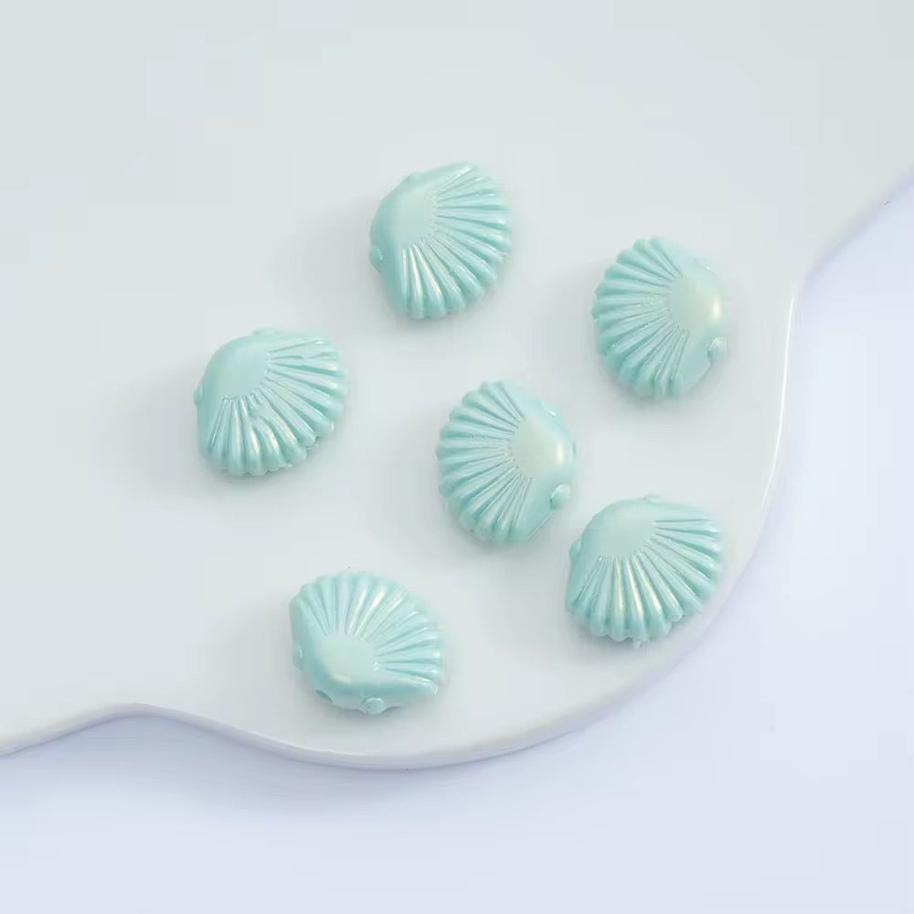BBB 027 Shell luminous Acrylic bead ( 1 pc )