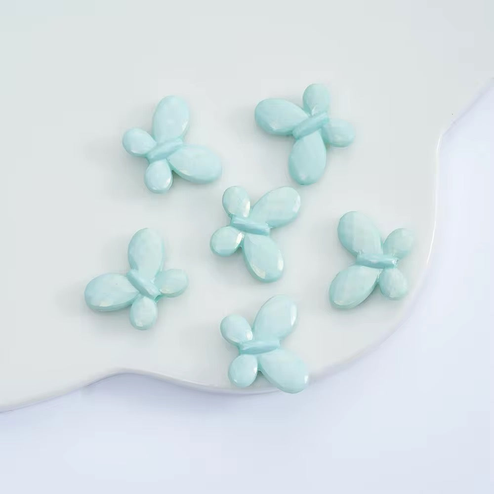 BBB 026 Butterfly luminous Acrylic bead ( 1 pc )
