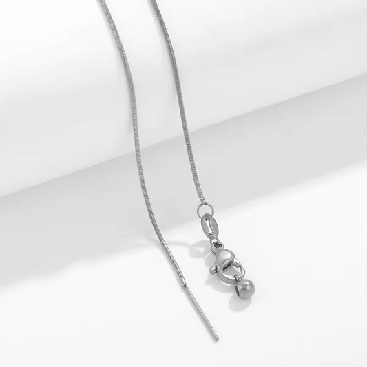 RC 35 Snake chain Stainless steel plated ready chain with needle end ( 1 pc ) Anti tarnish