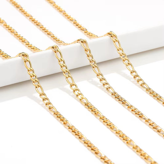 CN 379 Thick Cuban 18k Gold PVD plated 316 Stainless steel ( 1 feet ) Anti tarnish ( 4.5 mm )