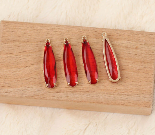 SS 433 RED CRYSTAL PENDENT