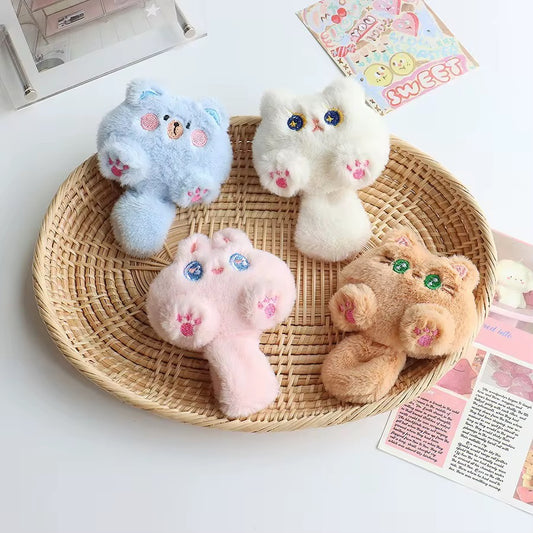 Brown Hello Kitty Cute 3D Plush Toy Keychain ( 1 pc ) ( 10 cm )