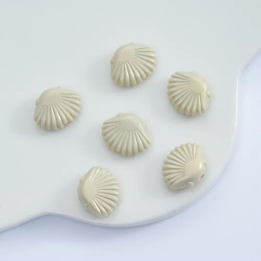 BBB 027 Shell luminous Acrylic bead ( 1 pc )