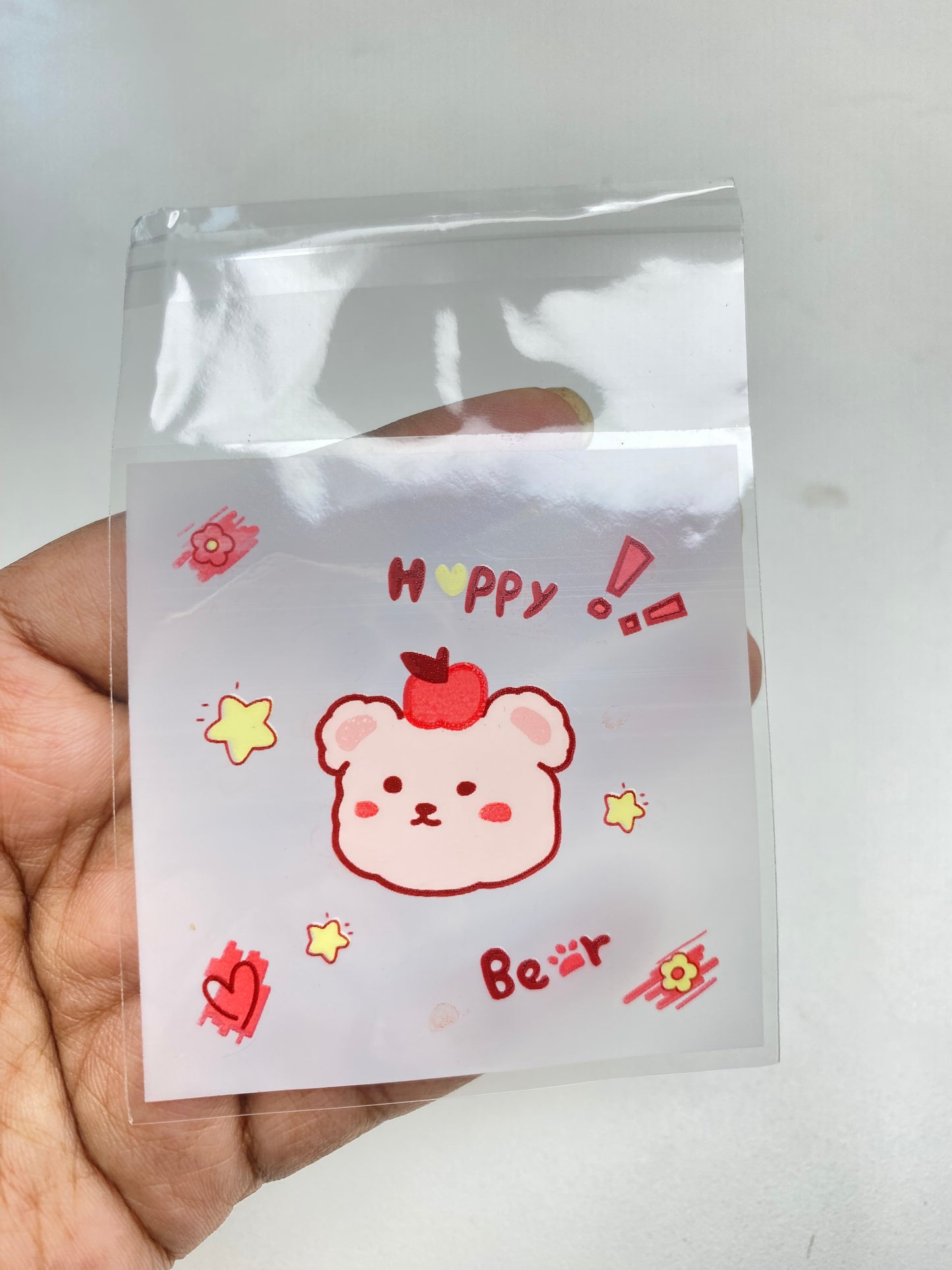 Happy Bear self adhesive cover ( 1 pc )