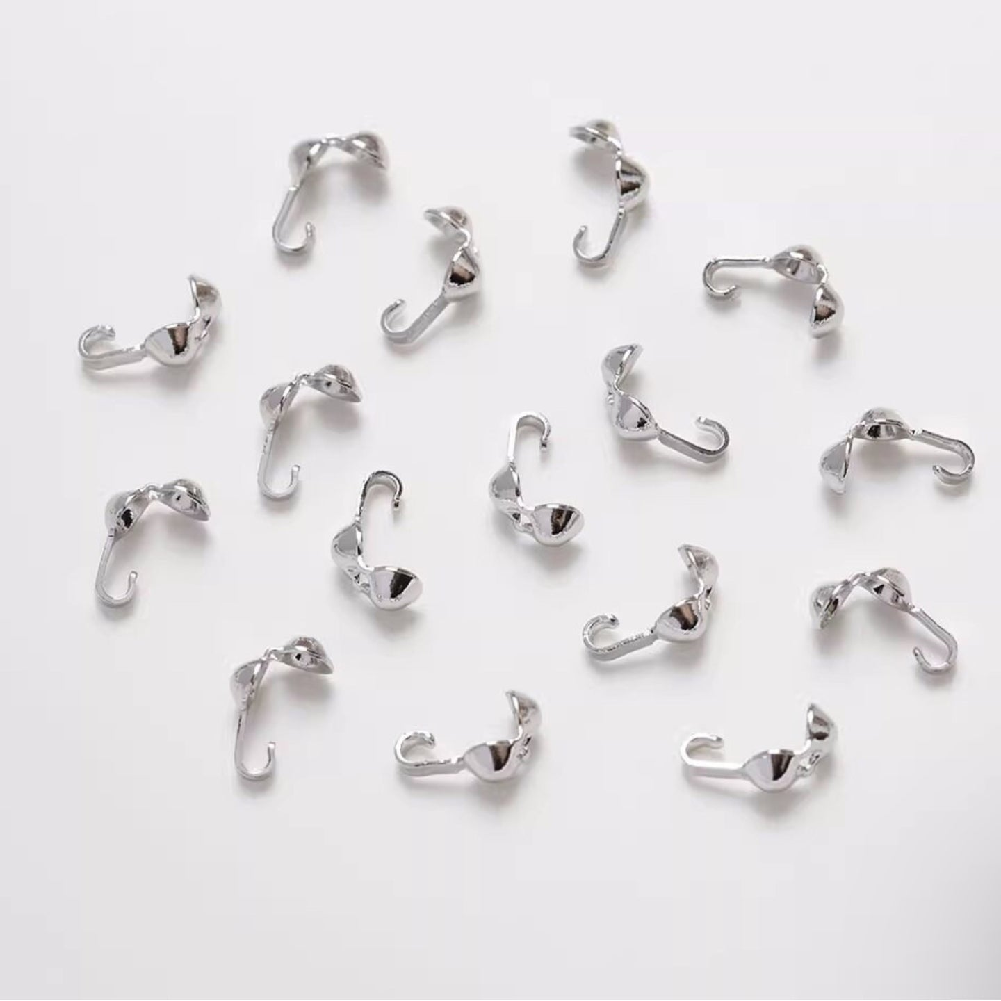 SS 842 claw claps silver plated anti tarnish (1PC)