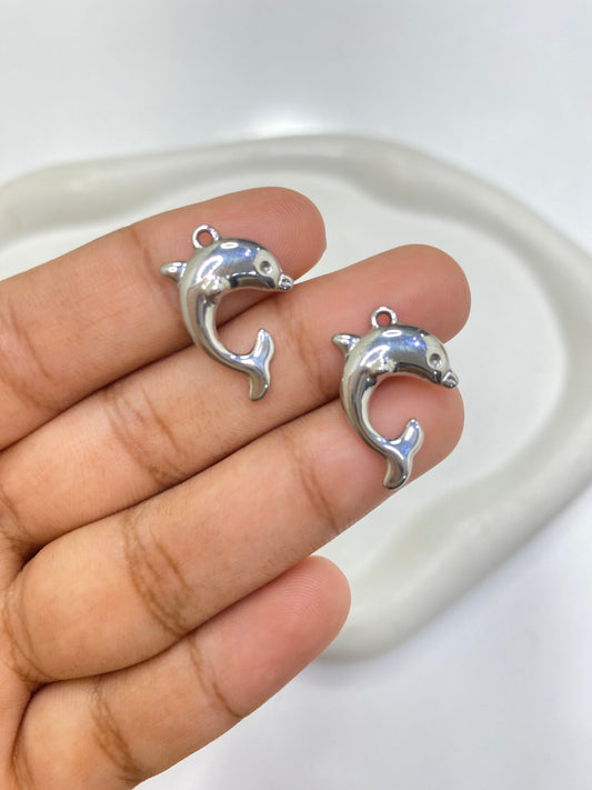 SS 2449 - Dolphin steel plated Stainless steel ( 1 pc ) Anti tarnish