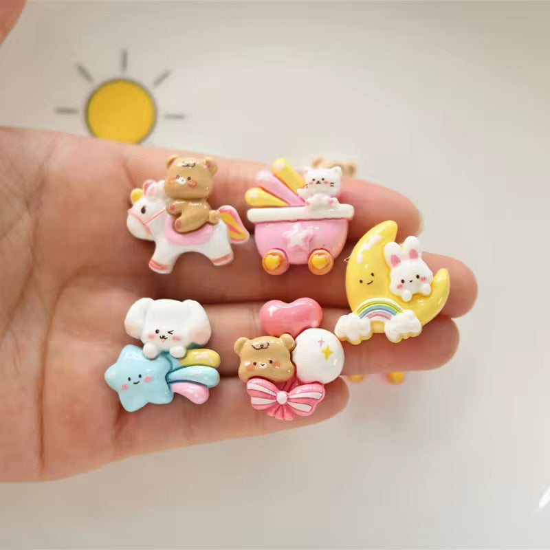 BBB 035 (B) Cute Kawaai resin charm with hook ( 1 pc )