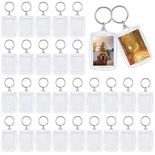 BBB 428 (k) Photo frame with Keyring( 1 pc ) Acrylic ( 4.1*5.5 cm )