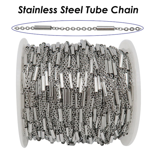 CN 123 Stainless steel tube  chain - Anti tarnish