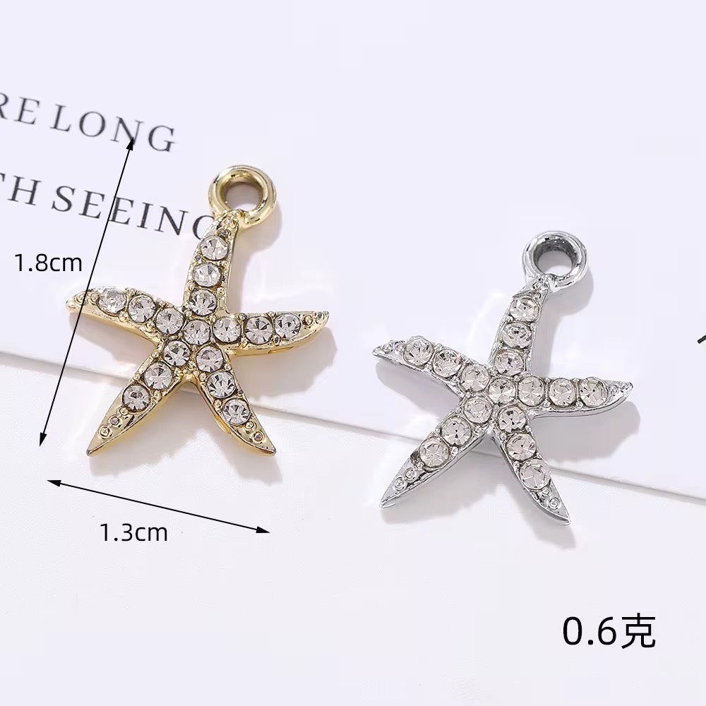 SS 2952 Starfish Alloy Premium charm ( 1 pc ) Tarnish Resistant