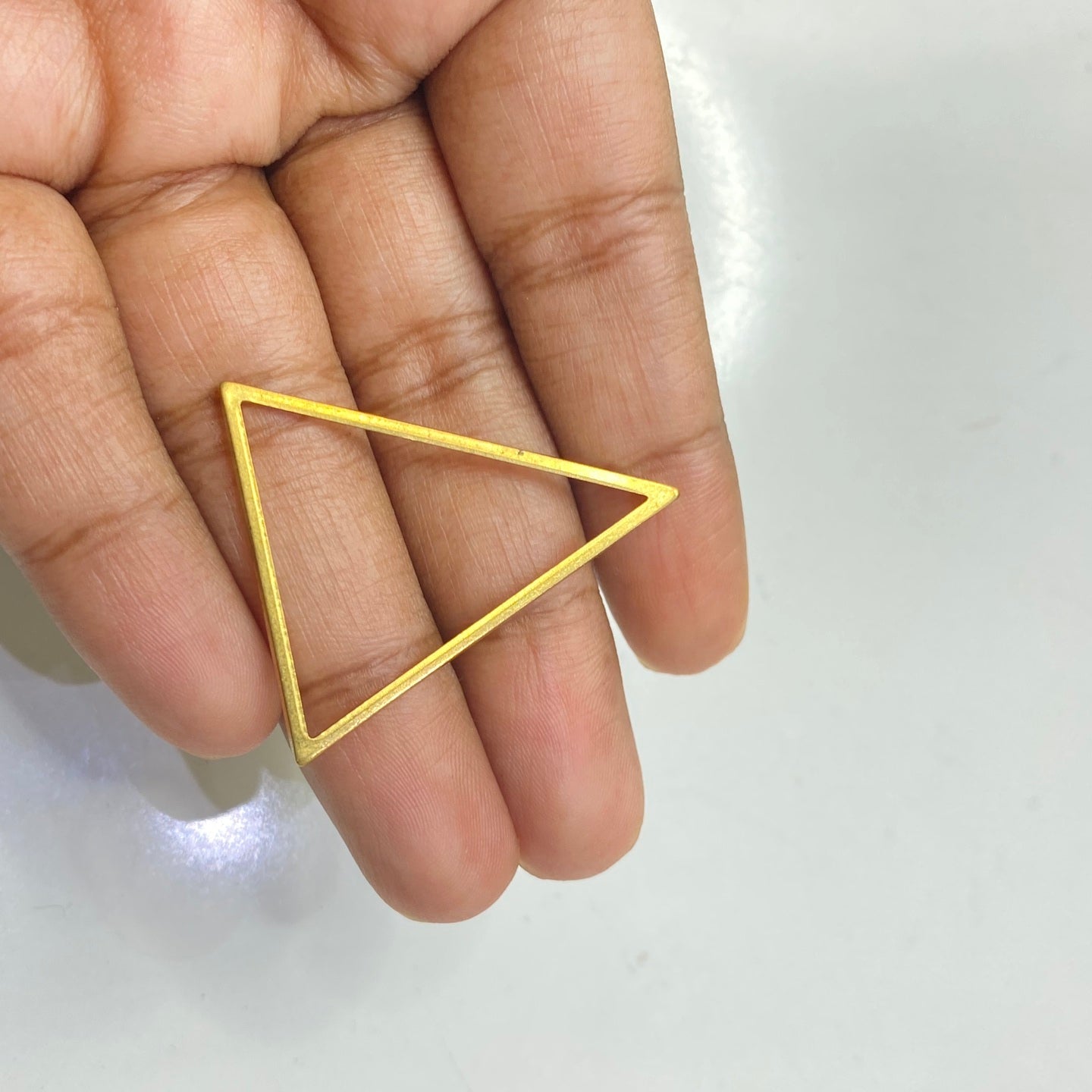 SS 210 hollow triangle charm