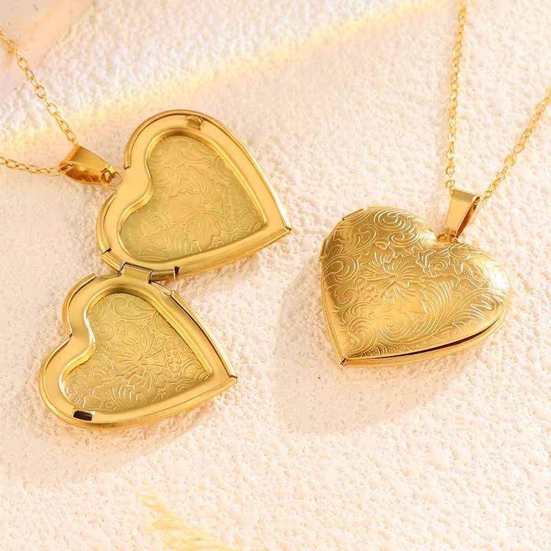 NSJ18C locket - 18k Gold PVD plated 316 stainless steel - Anti tarnish
