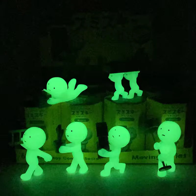 Smiski Moving series - glow in the dark ( 1 pc ) Secret blind box