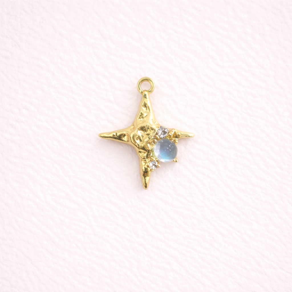 GPC 10 (H) Twinkle charm 14k gold plated ( 1 pc ) Anti tarnish ( 25:20 mm )