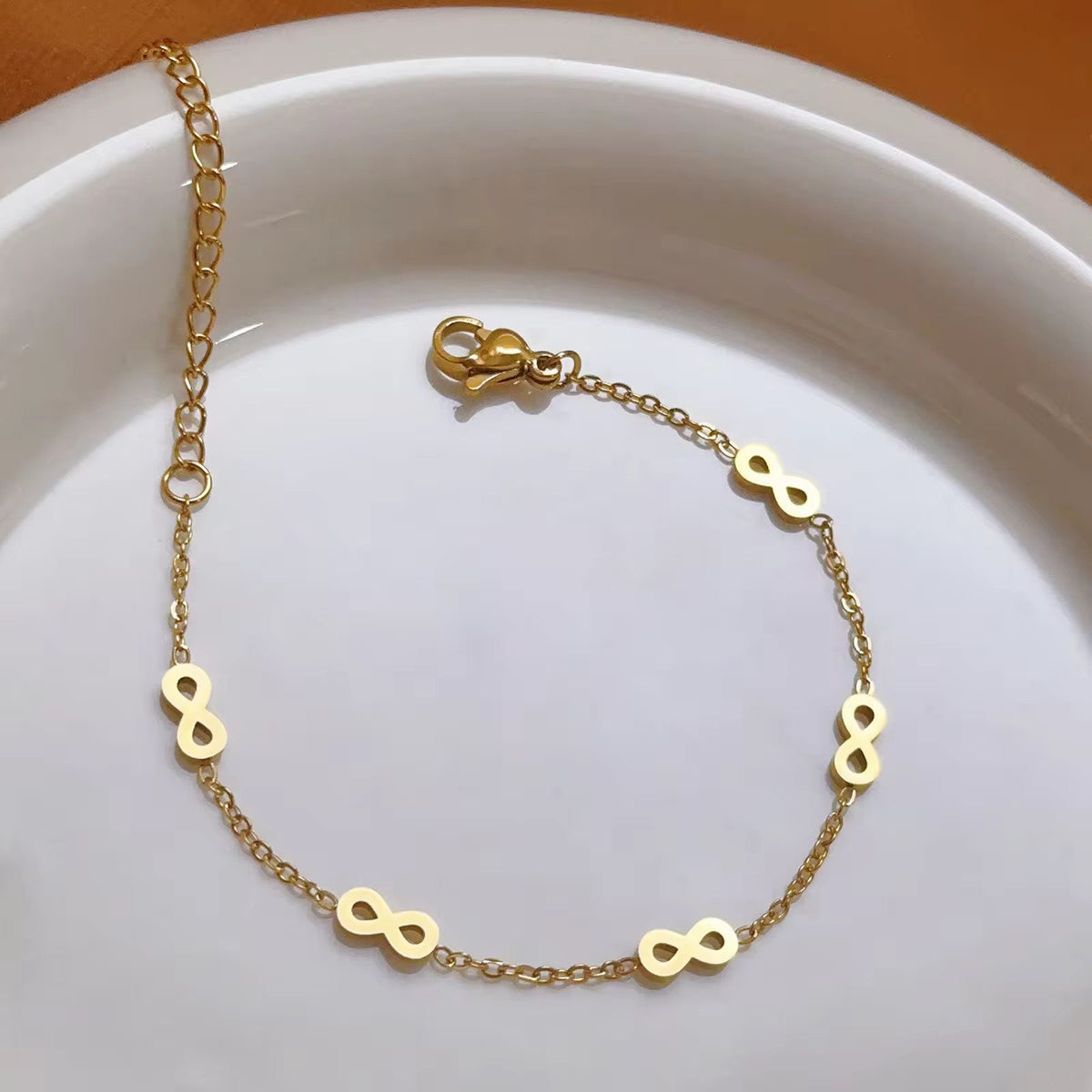BSJ29C Inifina Link Bracelet 18k Gold PVD plated
