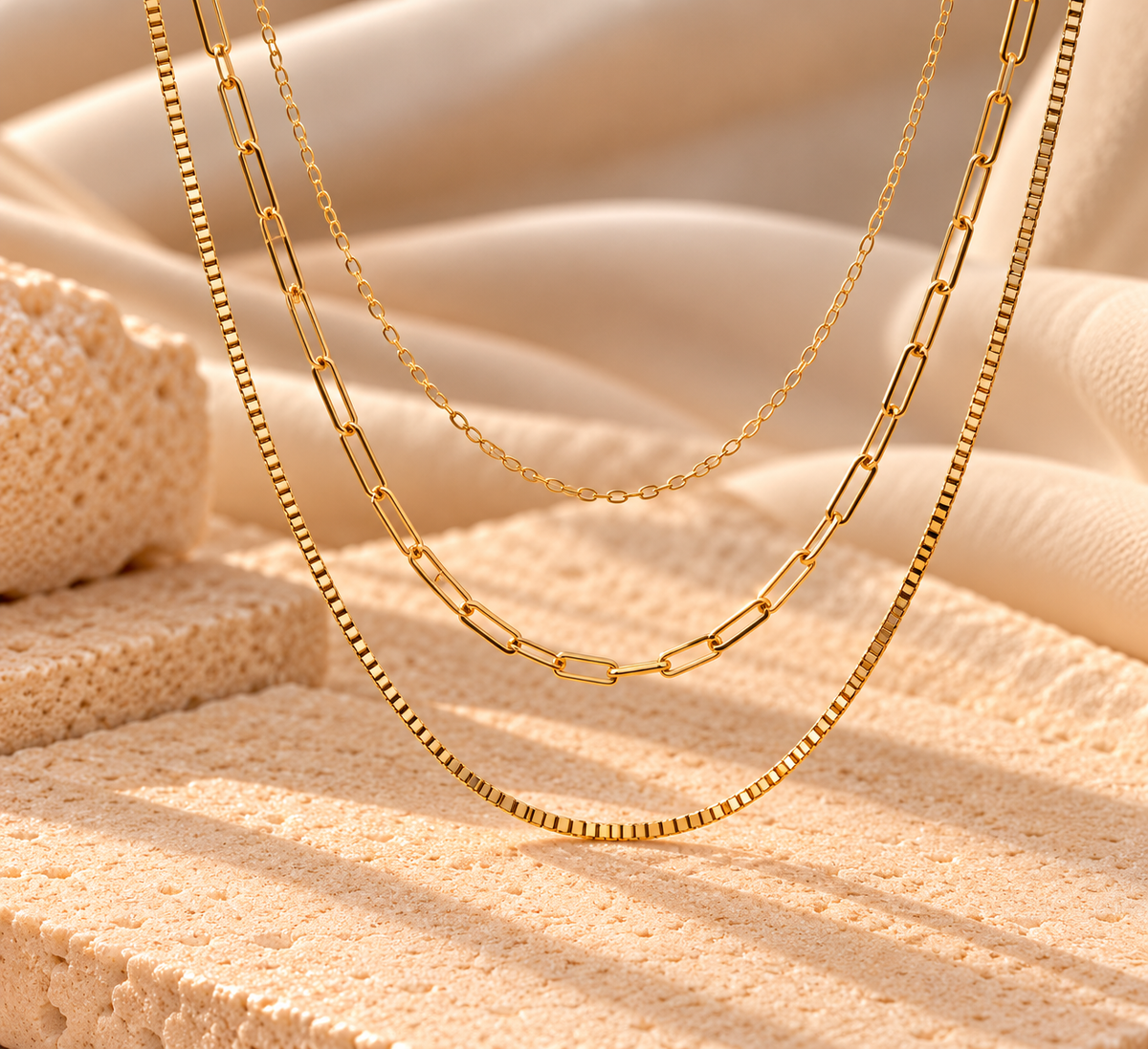 NSJ53B necklace - 18k gold PVD plated
