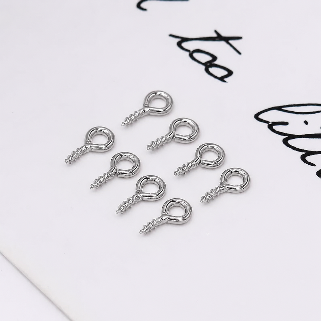 ESP04 Screw Eye Pin ( 1 pc ) Platinum