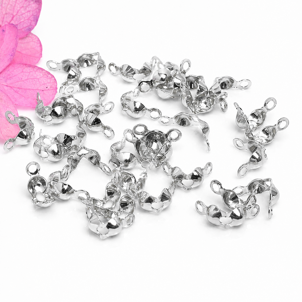 ESP02 Calotte End Crimp Beads ( 1 pc ) Platinum