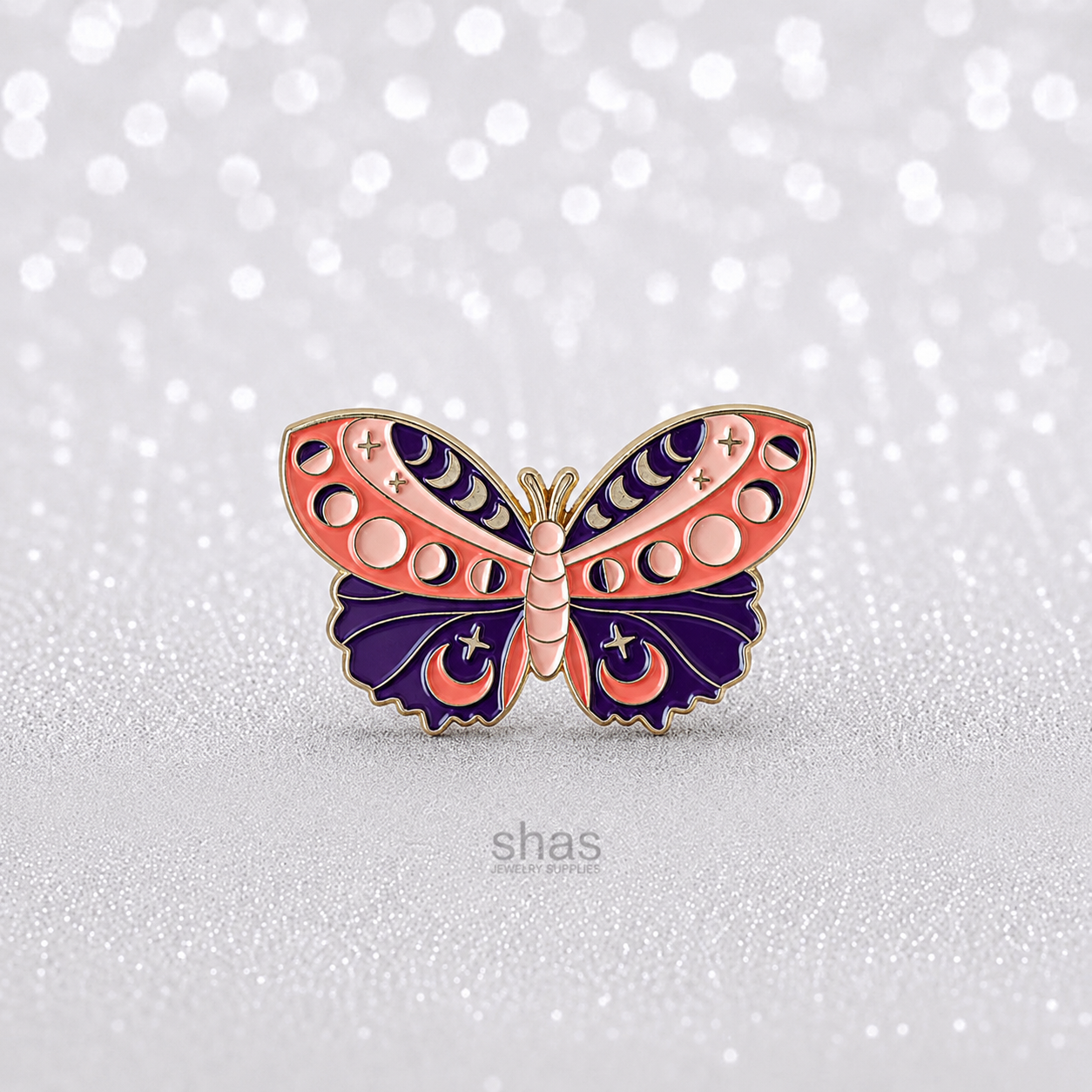 EP18 Butterfly Enamel Pin Badge ( 1 pc ) Imported Premium Quality