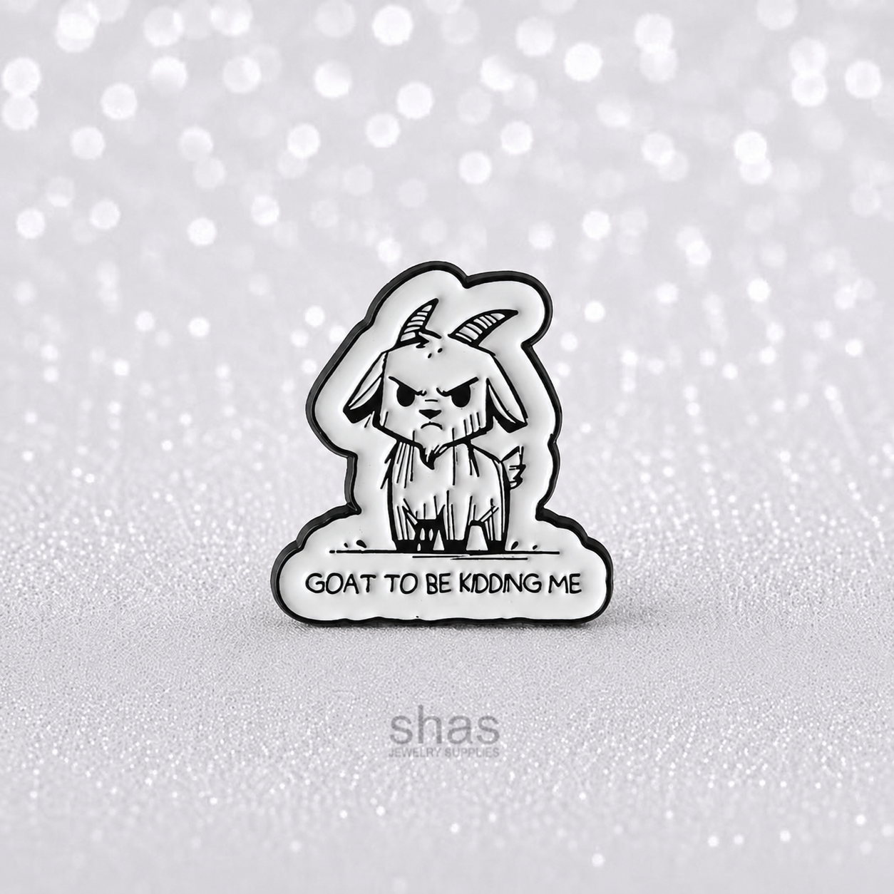 EP12 Grumpy Goat Enamel Pin Badge ( 1 pc ) Imported Premium Quality