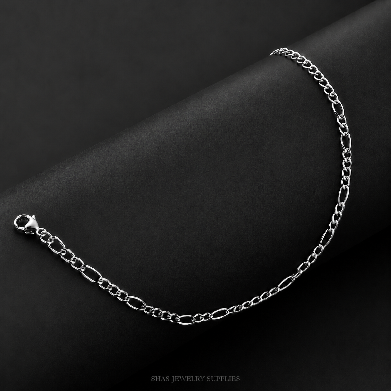 RBS01H Fiagro Chain Bracelet ( 1 pc ) Silver PVD Plated