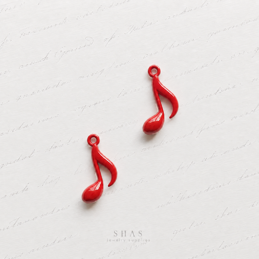 AC01 Musical Note Y2K Alloy Charm ( 1 pc )