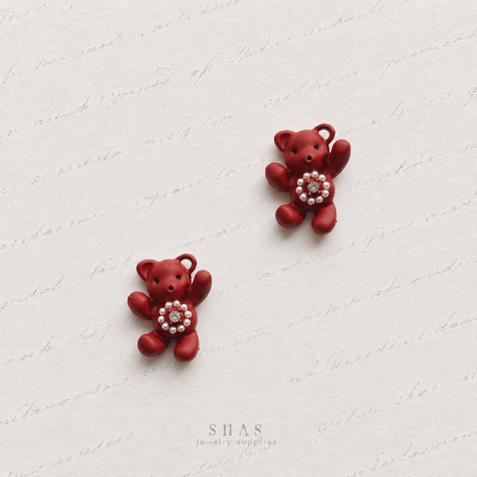 AC03 Teddy Bear Alloy Charm ( 1 pc )