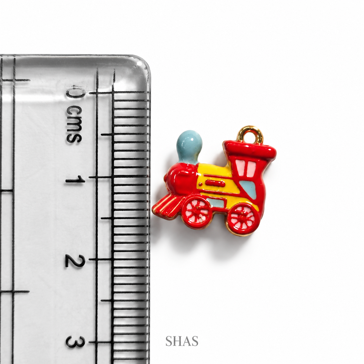 PC05S Toy Train 3D Enamel Charm ( 1 pc ) Premium Collectible
