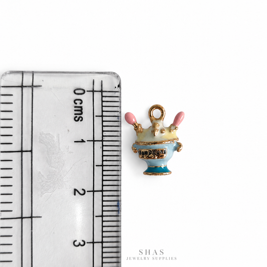 PC06C Ice-cream Cup 3D Enamel Charm ( 1 pc ) Premium Collectible