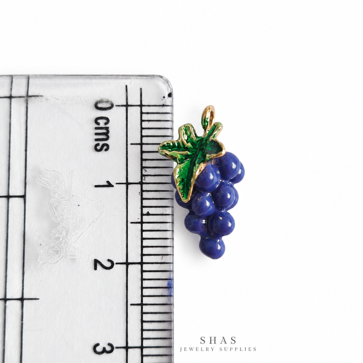 PC06G Grapes 3D Enamel Charm ( 1 pc ) Premium Collectible
