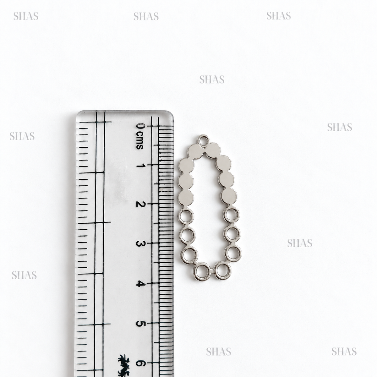 GPB04 Irregular Hollow Bezel ( 1 pc ) Platinum