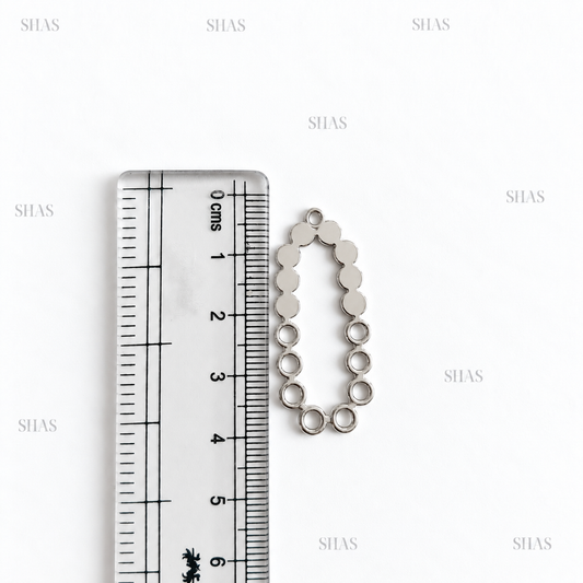 GPB04 Irregular Hollow Bezel ( 1 pc ) Platinum